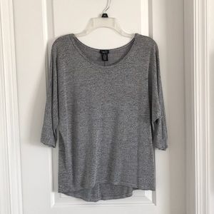 Grey 3/4 Sleeve Shirt